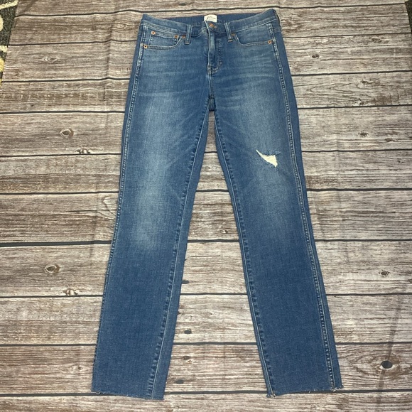 J.Crew 9in vintage straight leg unfinished hem sz 27T - Picture 14 of 14